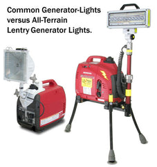 Generator lights and kits versus all-terrain scene lighting