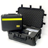 Lentry V-Spec LED Cases C2318 shown closed and C3422 shown open with two V-Spec LED light heads inside