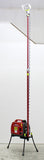 Lentry Halogen Light Tower Model 2OPUPH shown fully extended, standing at 13 feet tall