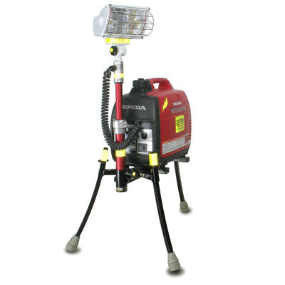 All-Terrain Lentry Portable Generator Light System Model 2OPUPS stands 4-feet tall fully extended