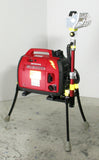 LENTRY Lighting System model 2OPUPS with a 2200w generator and 750W halogen light, shown fully extended