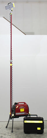 All-Terrain Lentry Light Tower Hi-Lite Model 2SPECH-C23 stands up to 13-feet when fully extended. Includes acase to hold the LED.
