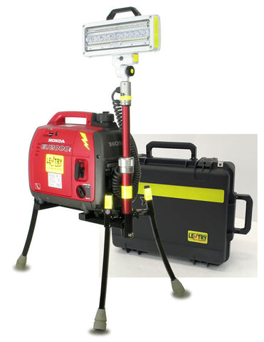 Lentry Portable Generator Light System Model 2SPECS-C23 with case (inset)