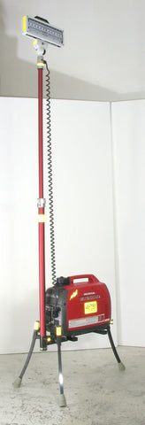 Lentry LED Portable Scene Light or Jobsite Light model 2SPECX-C23 fully extended (case not shown).