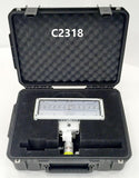 Lentry Case C2318 shown open with a V-Spec LED light head inside.