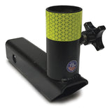 Close up of LENTRY Lighting System's Receiver Hitch Pole Mount for telescoping pole-lights