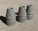 Replacement rubber leg ends ("feet") are avaialble for Lentry Lighting Systems
