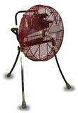Base Model Ventry Fan Model 24GX160 (no options) shown with the three independently adjustable legs fully extended