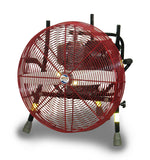 Base Model Ventry Fan Model 24GX120 (no options) shown with the three independently adjustable legs fully retracted