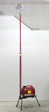 Lentry Portable LED Light Tower Model 2SPECH stands up to 13-feet tall when fully extended.