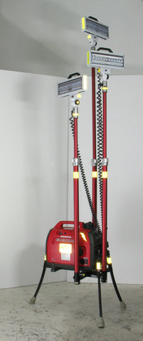 All-Terrain Triple LED Lentry Lighting System Model 2SPECXXX shown with each telescoping LED at different heights