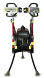 All-Terrain Dual LED Lentry Lighting System Model 2STARSS stands at 4-feet tall when fully extended as shown